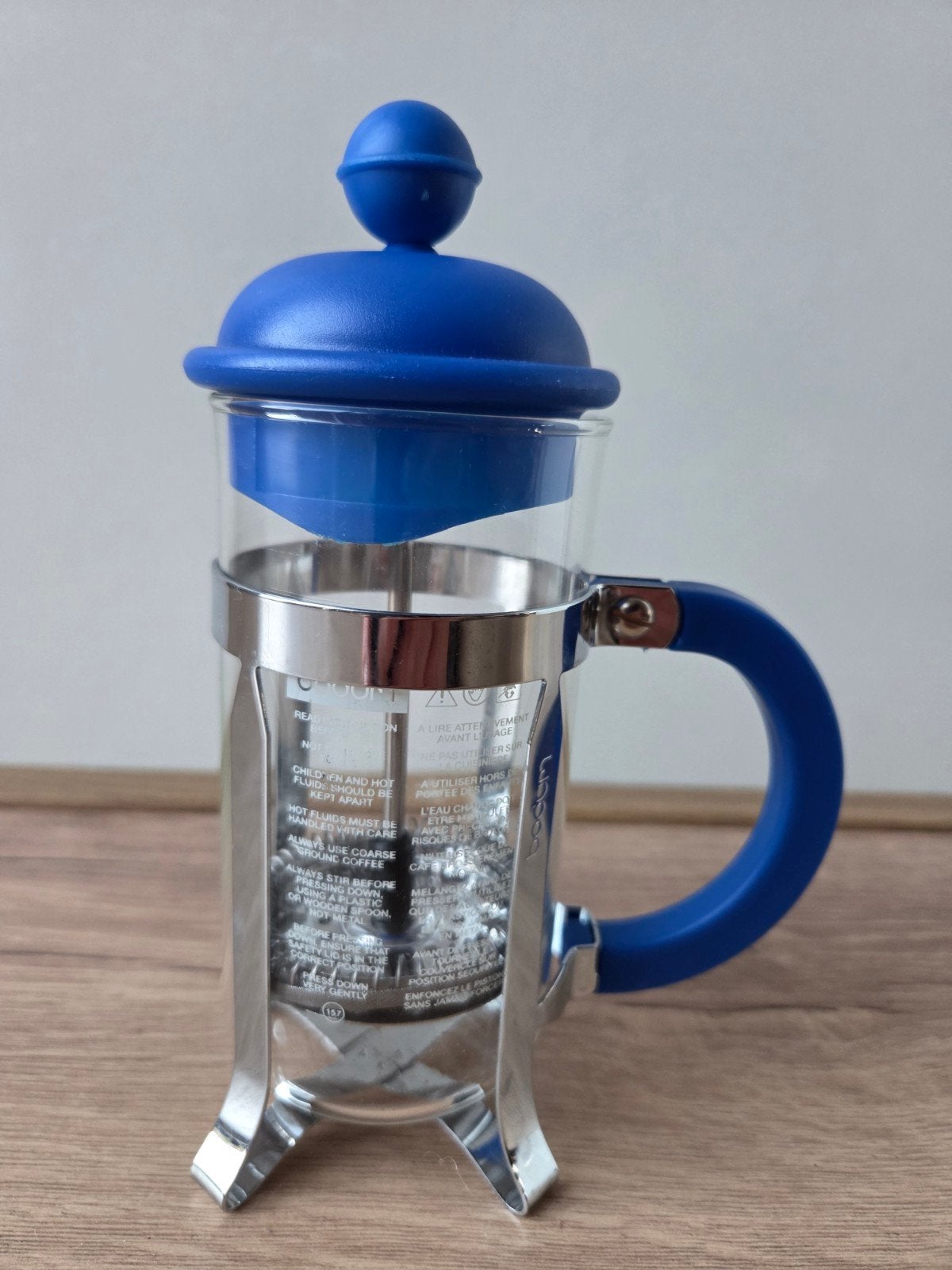 Bodum French Press Koffiezetapparaat - Blauw, Bodum, Ophalen of Verzenden, Glas, Overige typen