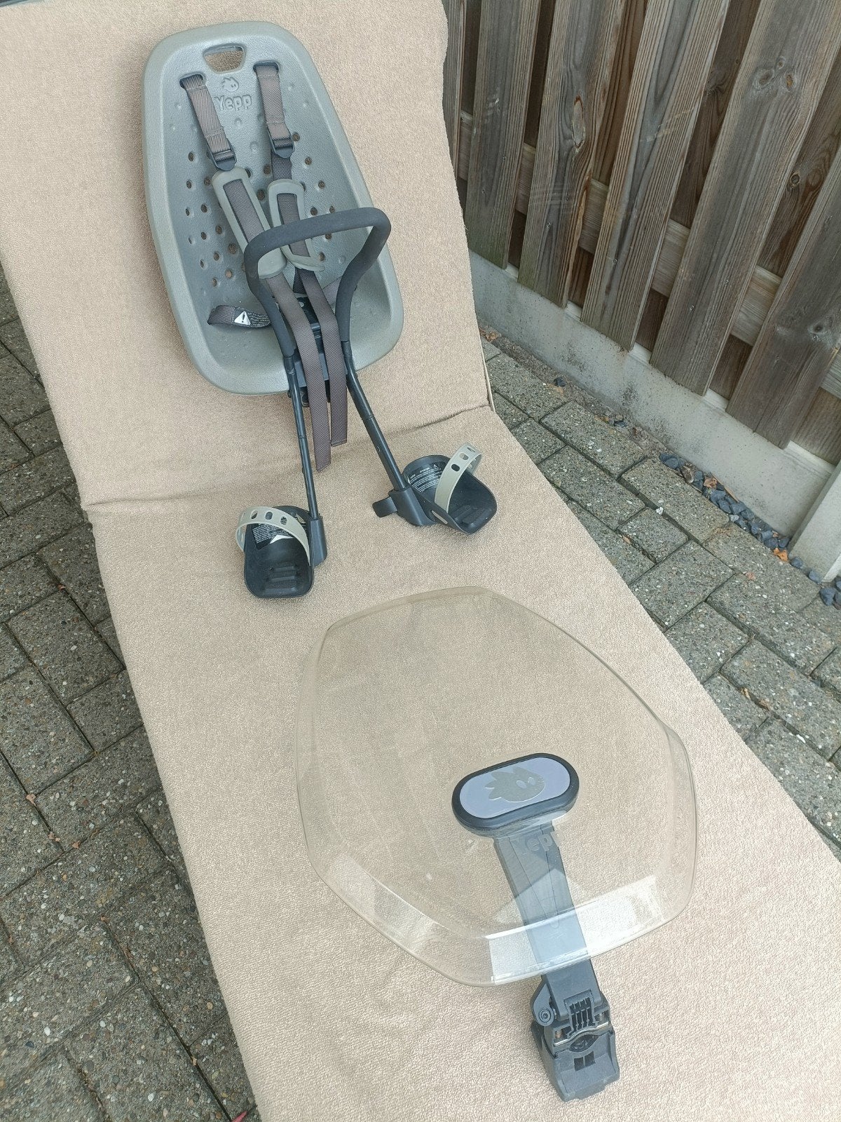 Yepp voorzitje met windscherm, Ophalen, Gebruikt