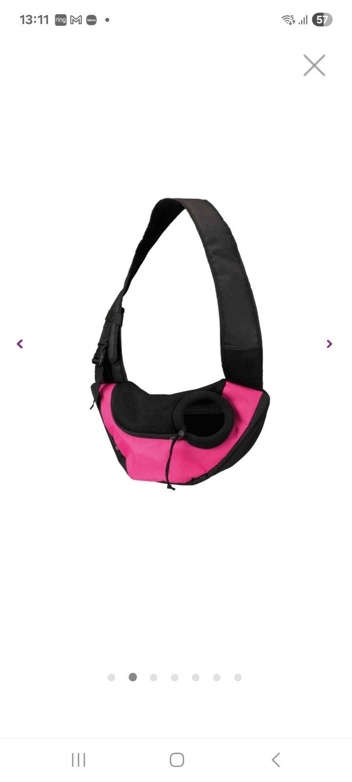 Trixie Buikdrager Sling - Hondendraagtas - 50x25x18 cm Pink, Ophalen, Zo goed als nieuw