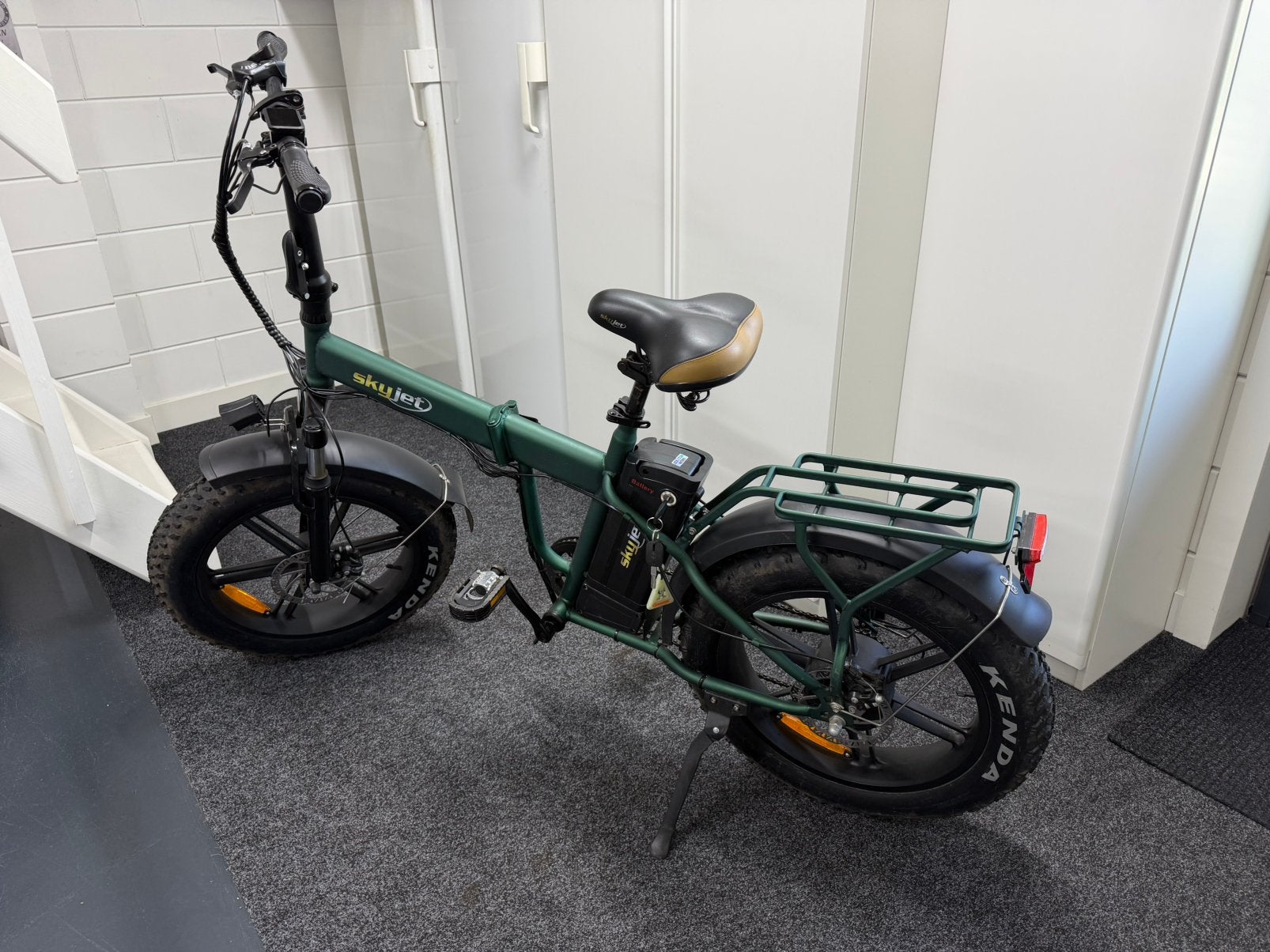 Sky jet pro Fatbike opvouwbaar met maar 340km en 2 accu’s.!!, Fietsen en Brommers, Ophalen, Zo goed als nieuw, 30 tot 50 km per accu