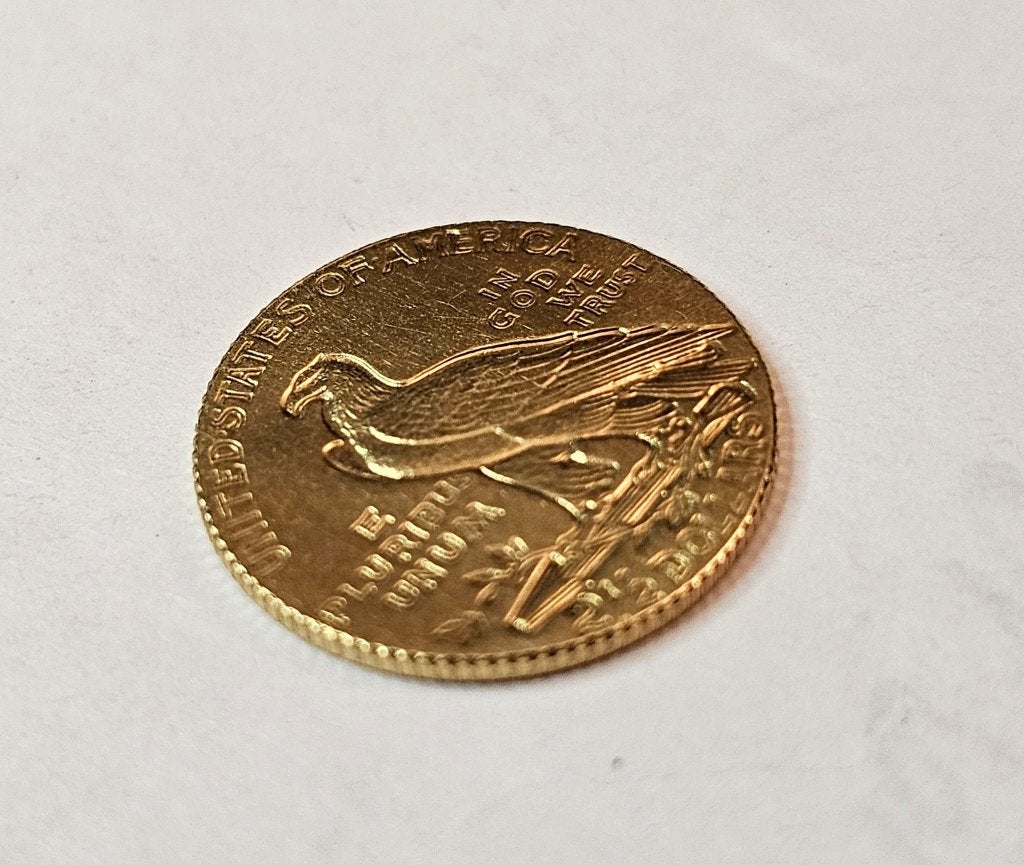 2.5 dollar 1915, Ophalen of Verzenden, Noord-Amerika, Losse munt, Goud