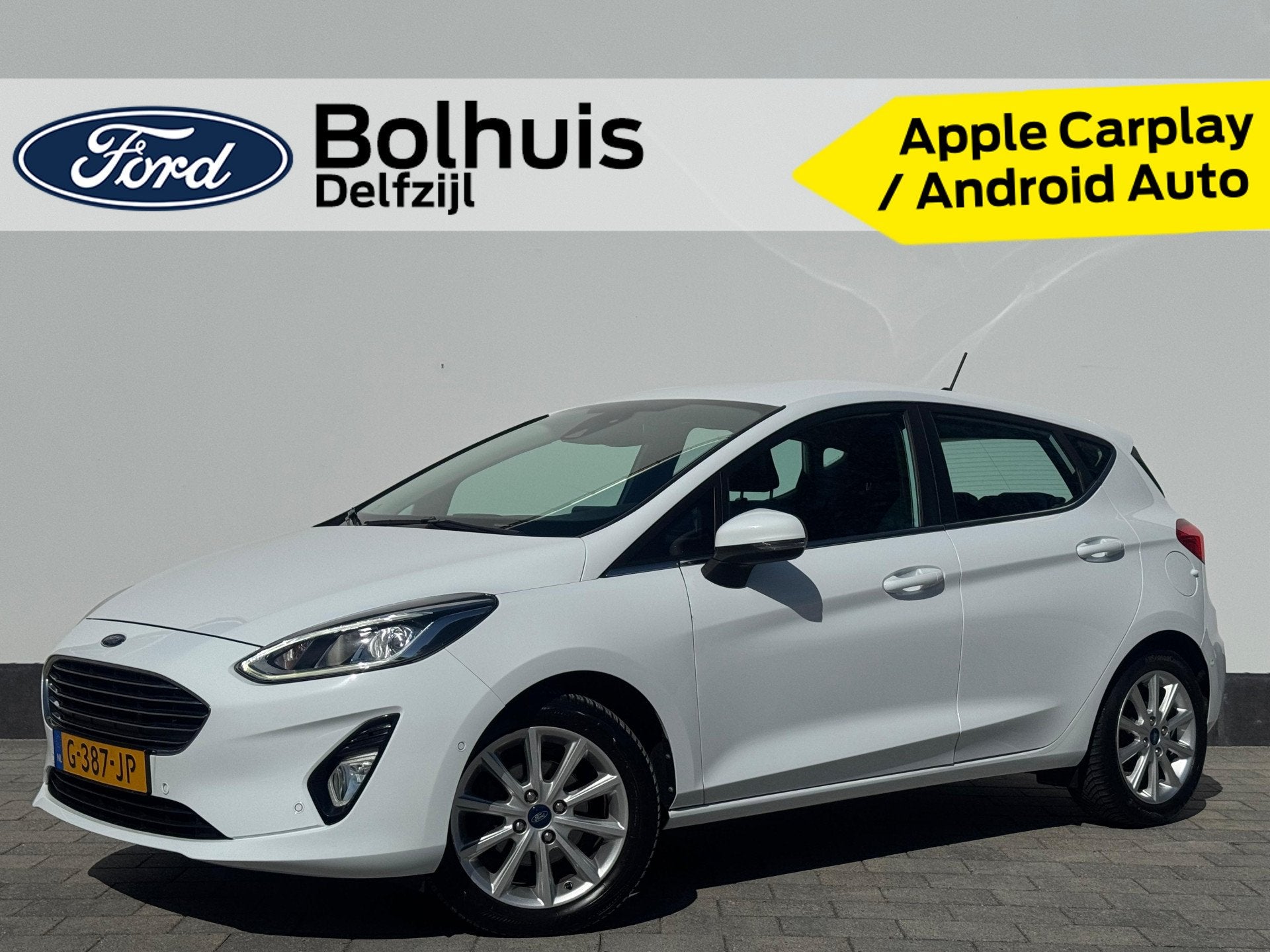Ford Fiesta EcoBoost 100pk Titanium | Verwarmde voorruit | C, Voorwielaandrijving, Gebruikt, Euro 6, 580 kg