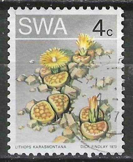 Zuid-West Afrika 1973 - Yvert 321 - Cactussen - 4 c. (ST), Verzenden, Overige landen, Gestempeld