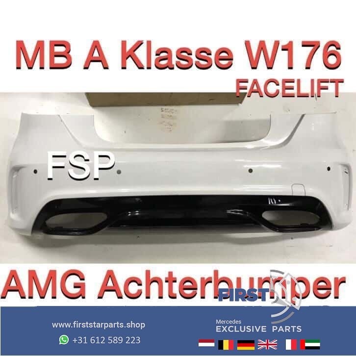 W176 Facelift AMG Achterbumper Mercedes A Klasse PDC, Auto-onderdelen, Carrosserie en Plaatwerk, Gebruikt, -, Ophalen of Verzenden