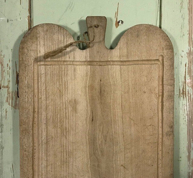 Vintage Franse vleesplank slagersplank XL formaat, Ophalen of Verzenden
