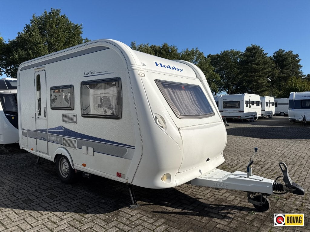 Hobby Excellent 400 SF Mover/Unico voortent, Fietsenrek, Hobby, Bedrijf, Treinzit