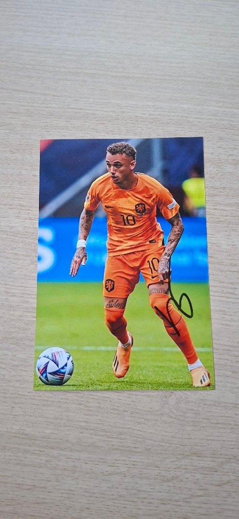Foto met handtekening; Noa Lang # PSV FC Twente Ajax, Ophalen of Verzenden, Nieuw, PSV, Overige typen