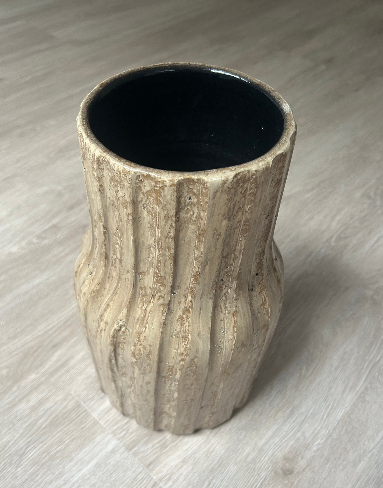 HS Potterie vaas Vigo D18H30 bruin, Ophalen, Bruin, 30 cm, Zo goed als nieuw