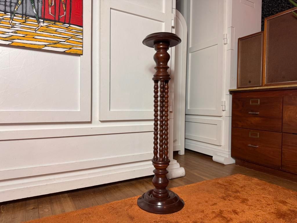 Klassieke design houten zuil plantenzuil piedestal 104 cm, Huis en Inrichting, Woonaccessoires | Zuilen en Pilaren, |, Ophalen of Verzenden