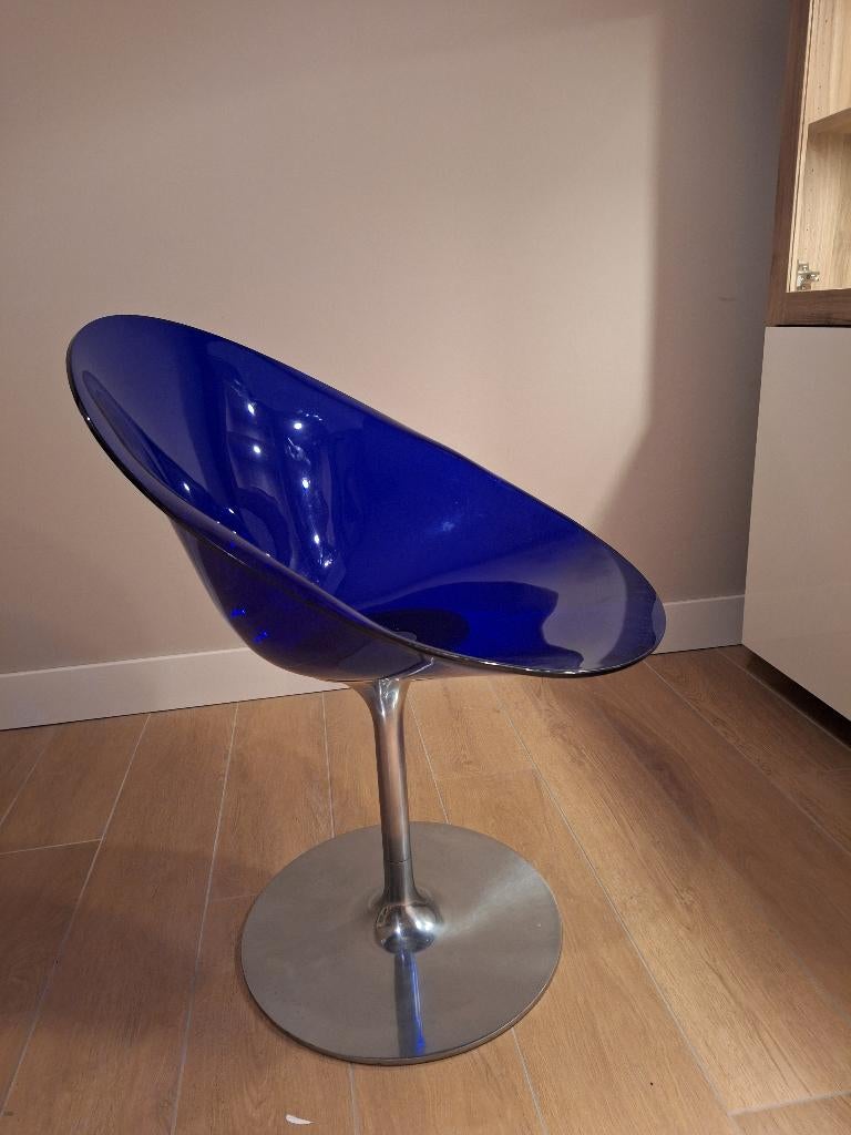 Philippe Starck Kartell Eros Stoel - Blauw Designicoon, Ophalen, Gebruikt, Blauw, Design