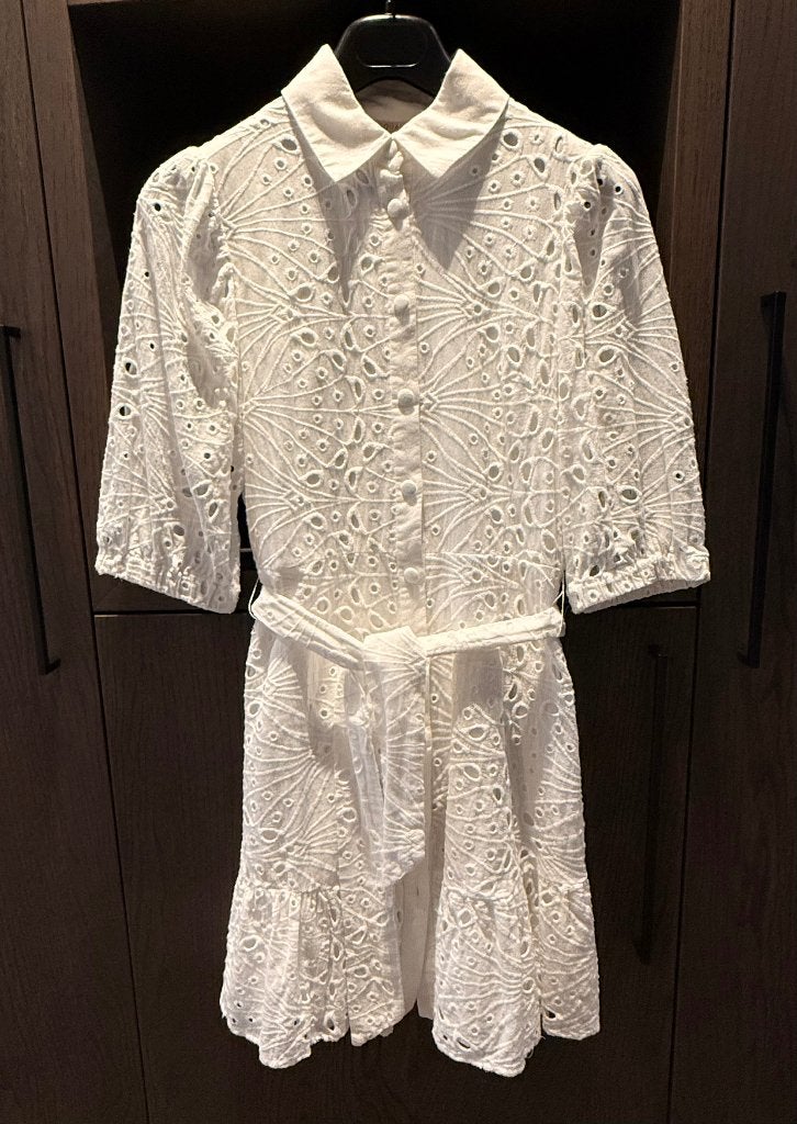 Zomerjurkje, Kleding | Dames, Jurken, Wit, Esqualo, Ophalen of Verzenden, Zo goed als nieuw