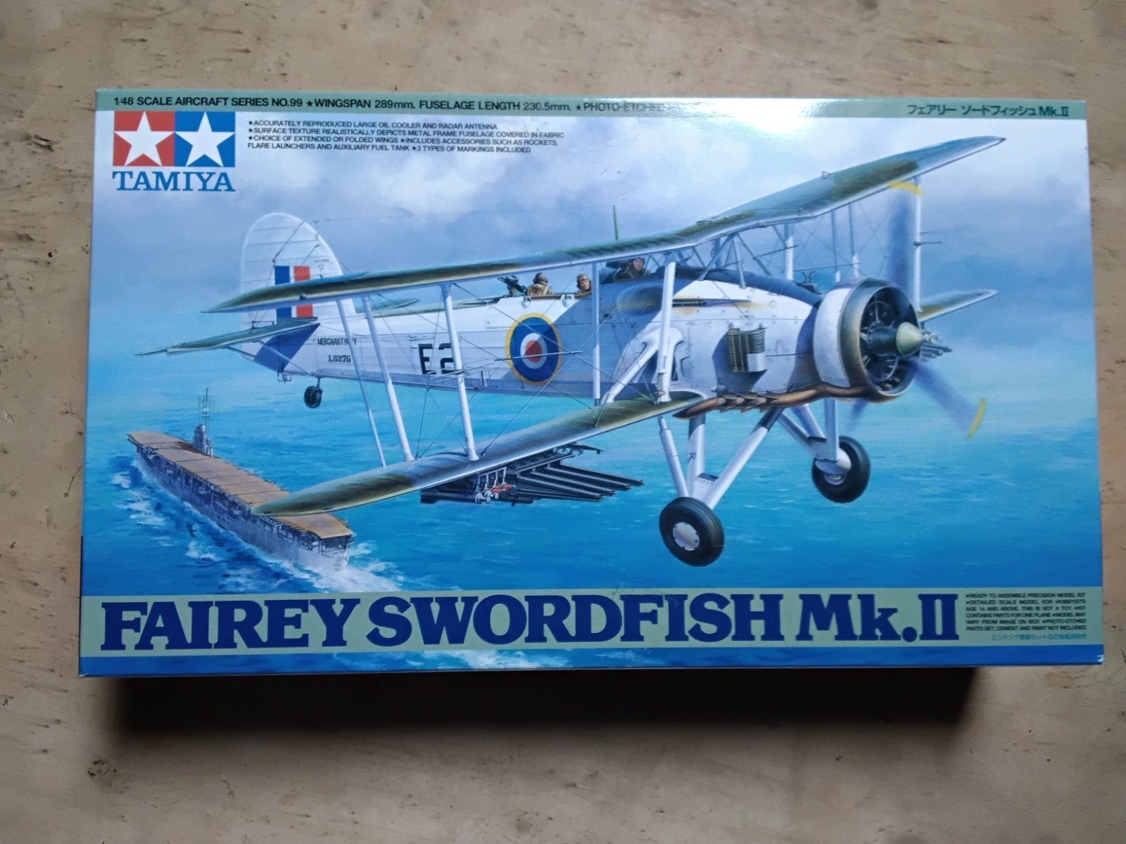 Fairey Swordfish Mk.ll, schaal 1:48, merk Tamiya., Overige merken, Ophalen of Verzenden, Zo goed als nieuw, Groter dan 1:72