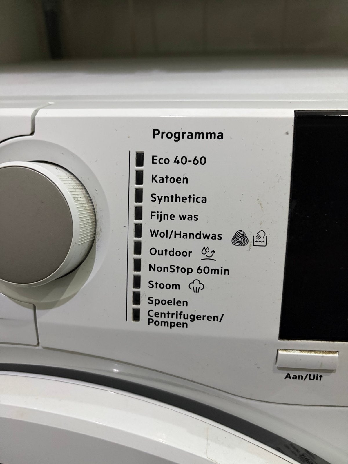AEG L7WB86GW Wasmachine/Droger Combi 8/4kg DualSense, 8 tot 10 kg, Ophalen, Gebruikt, 85 tot 90 cm