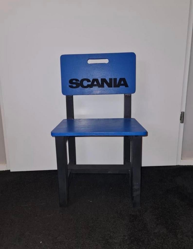 Zelfgemaakt scania stoeltje, Gebruikt, Zwart, Ophalen of Verzenden, Eén