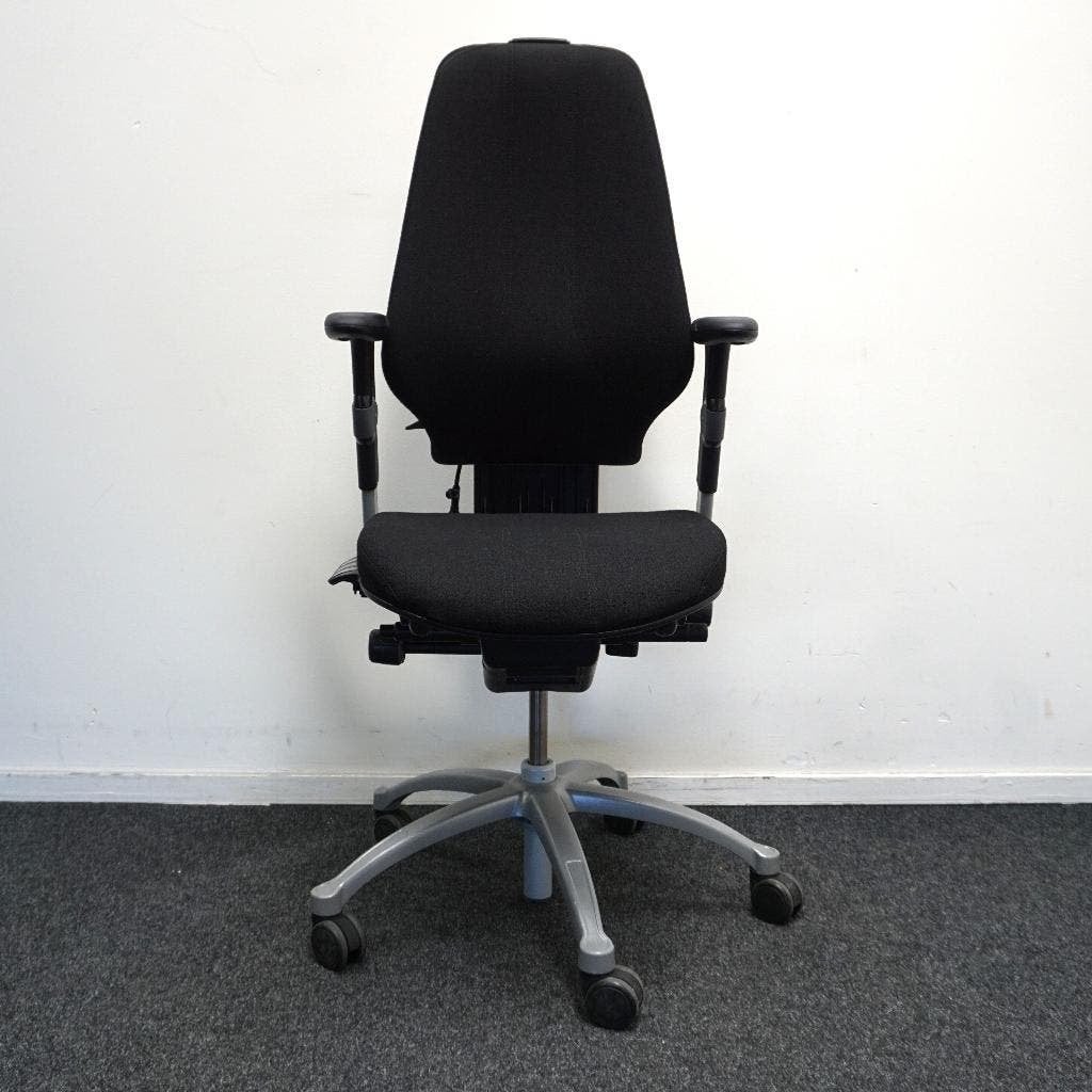 RH Logic 400 Bureaustoelen | Zwarte Stof  | Ergonomisch, Gebruikt, -, Zwart, -