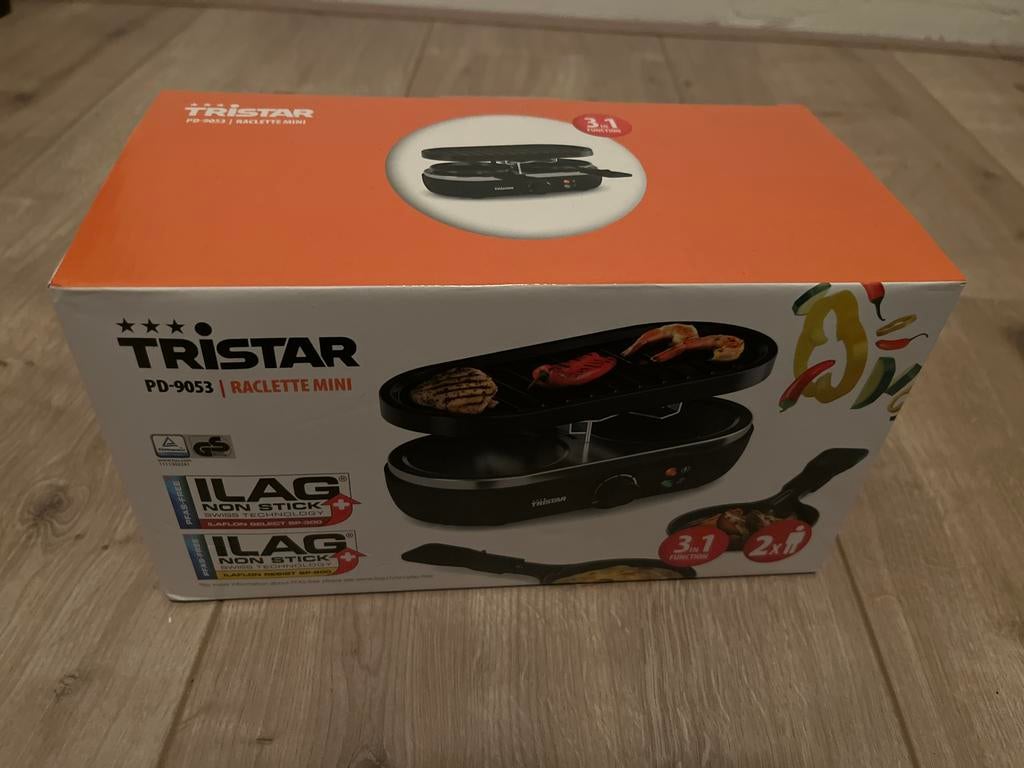 Tristar PD-9053 Raclette Mini 3-in-1, Ophalen of Verzenden, Nieuw
