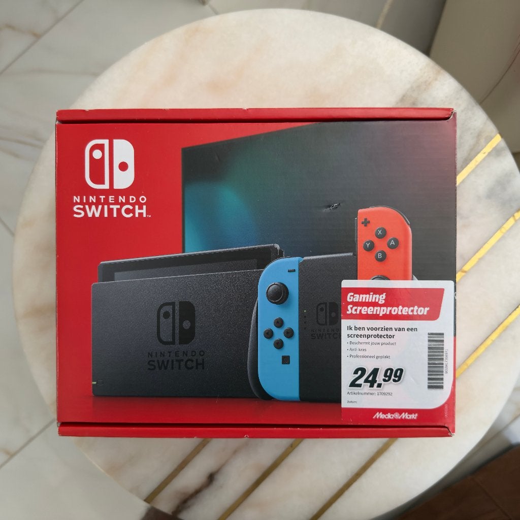 Nintendo Switch + Mario Party Superstars, Met games, Met 2 controllers, Ophalen of Verzenden, Zo goed als nieuw