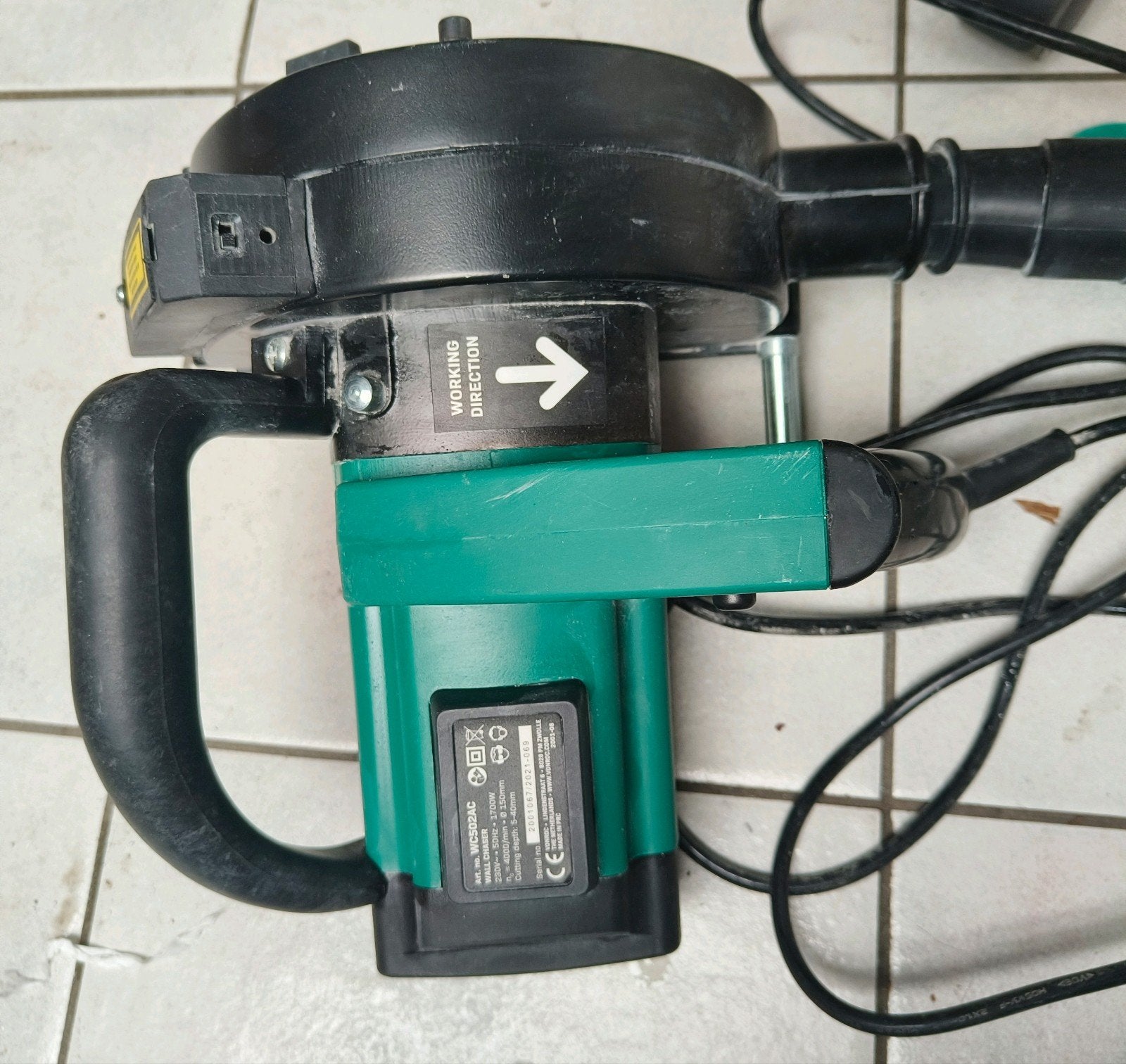 Vonroc Muurfrees met Opbergzak, Gebruikt, Muurfrees, Ophalen of Verzenden, Vonroc