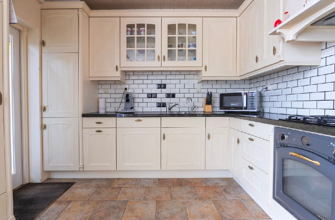 Volledige Landelijke Keuken, Huis en Inrichting, Ophalen, Gebruikt, Hoekkeuken, Graniet of Steen