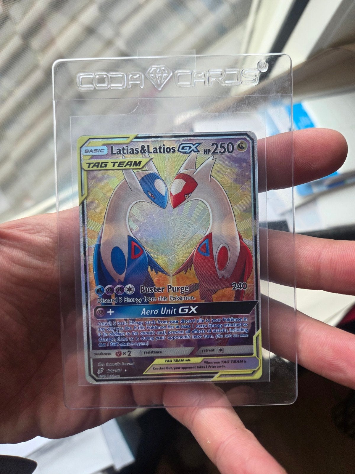 latias latios gx #170 MINT, Verzenden, Nieuw, Losse kaart, Foil