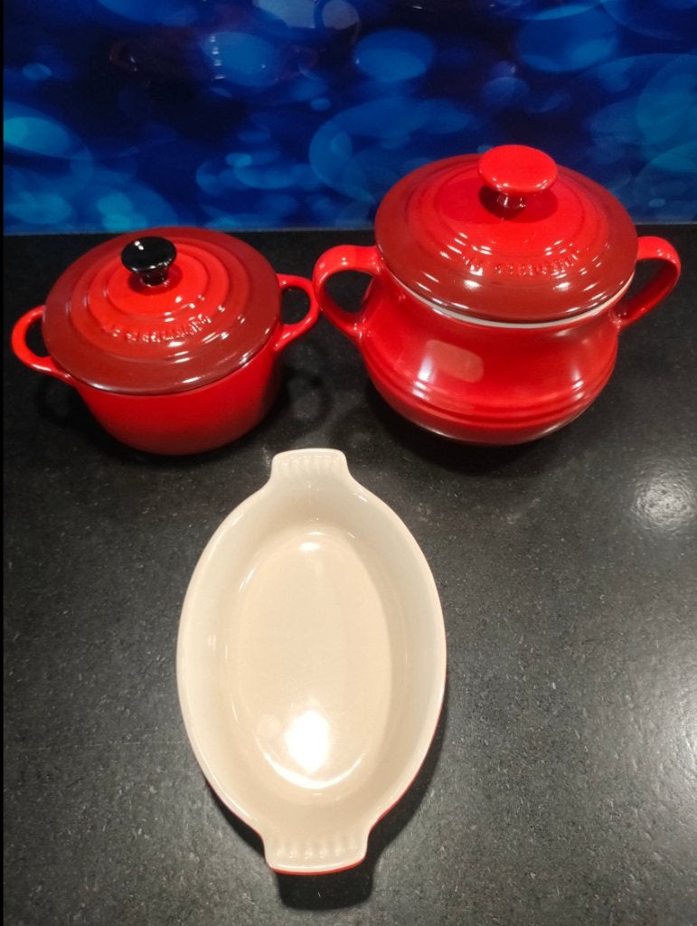 Le Creuset - Braadpan (3 Stuks) - Keramiek, Overige typen, Nieuw, Le Creuset, Ophalen of Verzenden