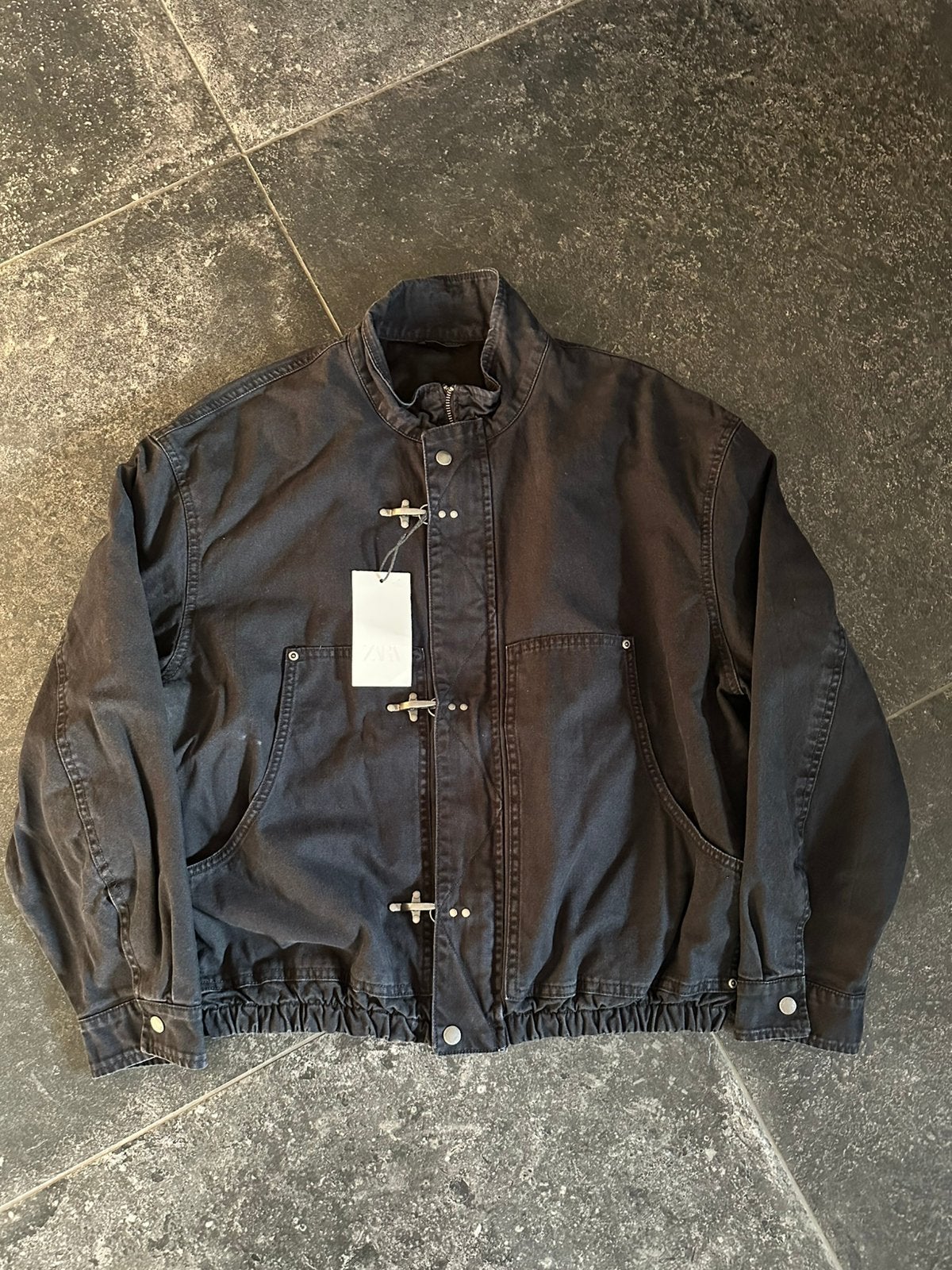 Zara harrington bomberjas maat L nieuw, Kleding | Heren, Ophalen of Verzenden, Nieuw, Maat 52/54 (L), Zwart