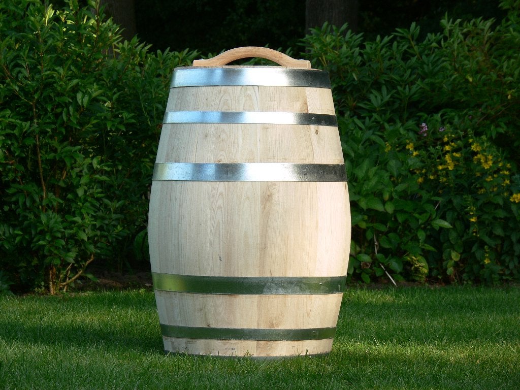 Portvat kastenjehout regenton [div maten], Tuin en Terras, Regentonnen, 75 tot 150 liter, Ophalen of Verzenden, Nieuw, Hout