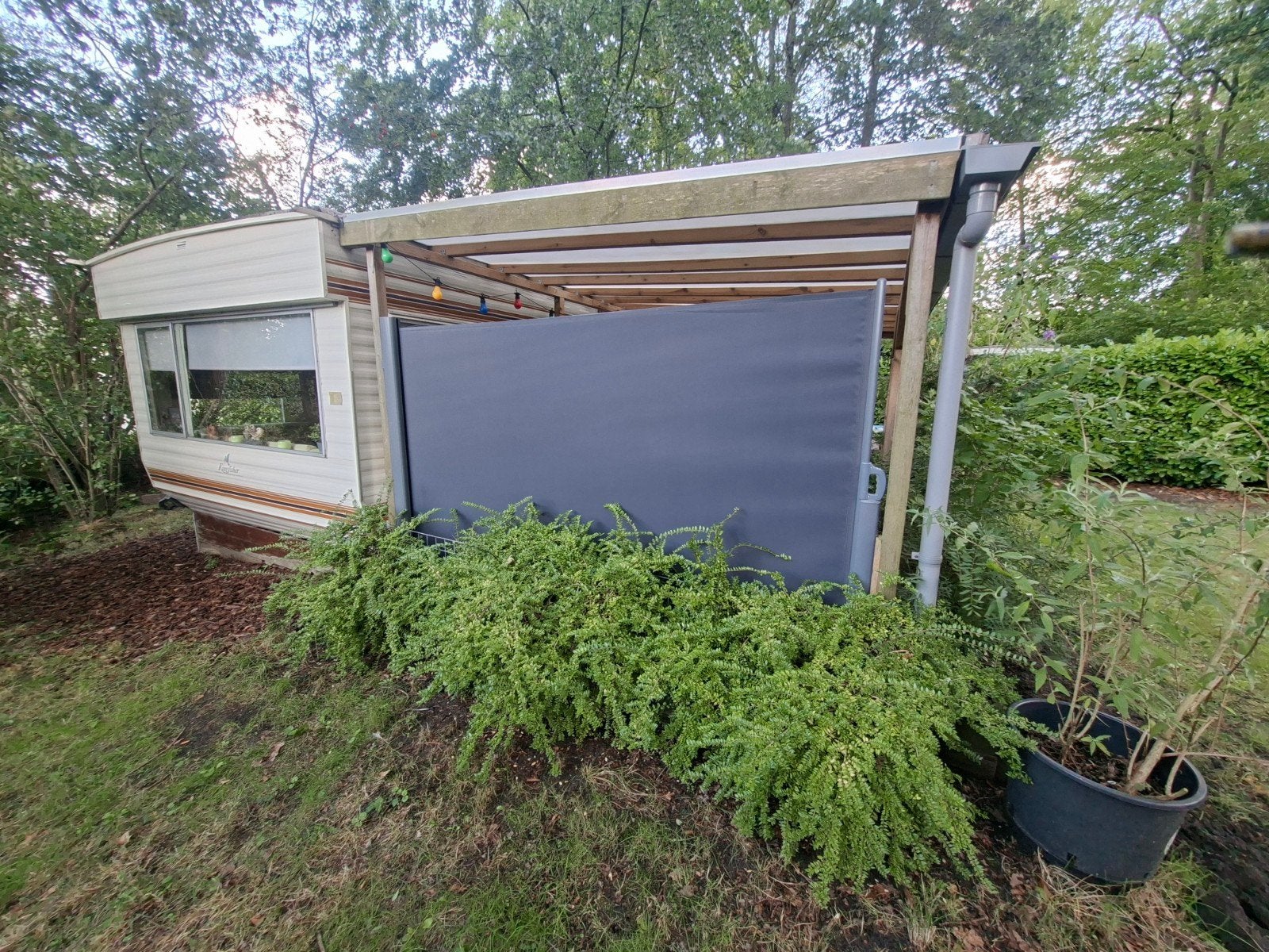 Stevig oprolbaar windscherm 180x300cm, Tuin en Terras, Tuinschermen, Ophalen of Verzenden