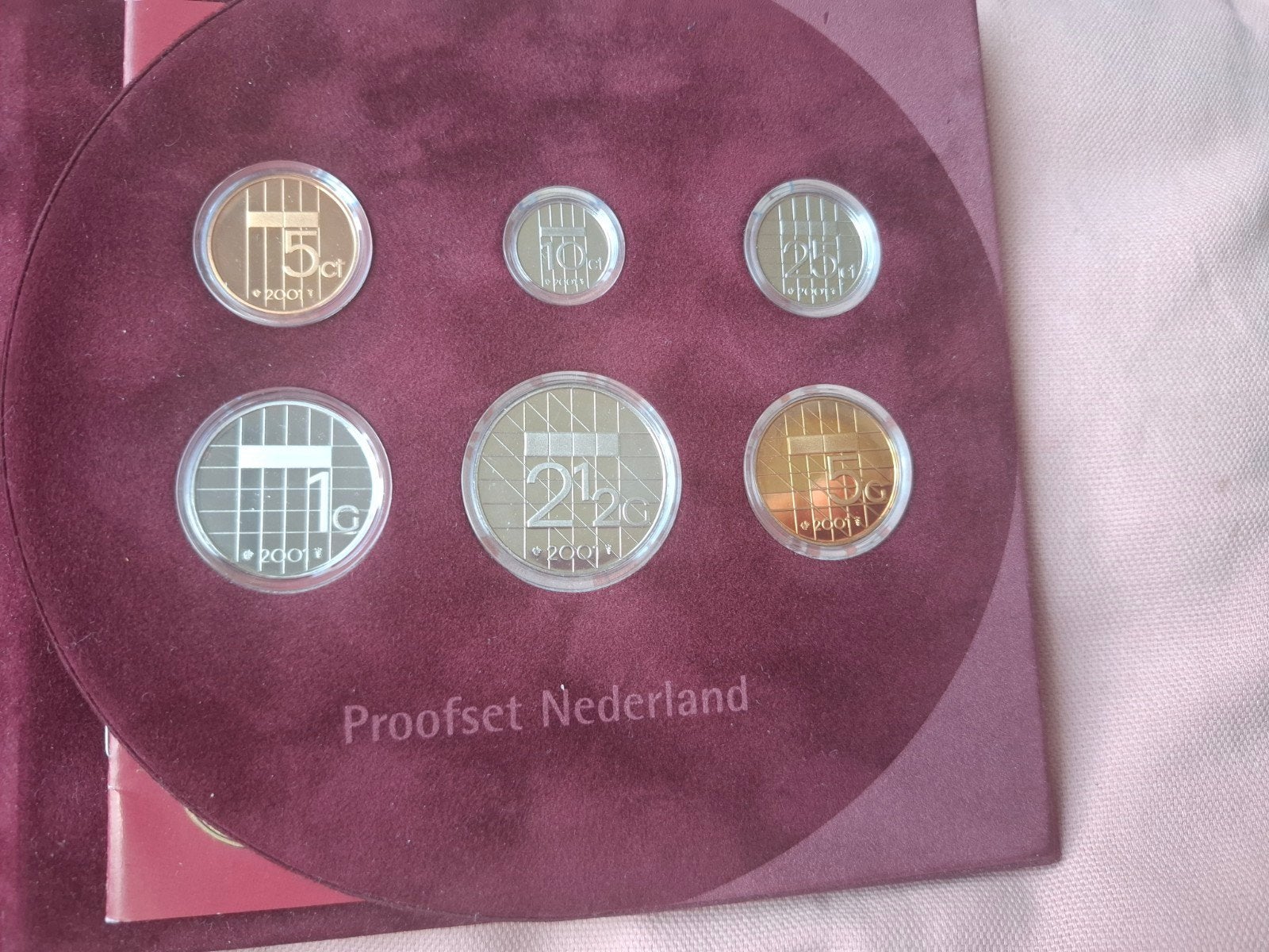 Proofset Nederland 2001 - Gulden munten, Postzegels en Munten, Munten | Nederland, Ophalen of Verzenden, Koningin Beatrix, Overige waardes