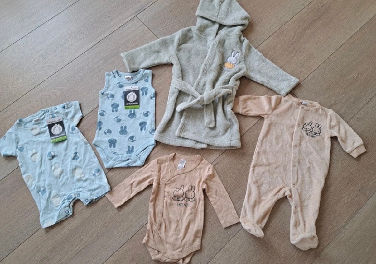 Nijntje set: Badjas, rompers en boxpakje - Maat 56 & onesize, Ophalen of Verzenden, Nieuw, Jongetje of Meisje
