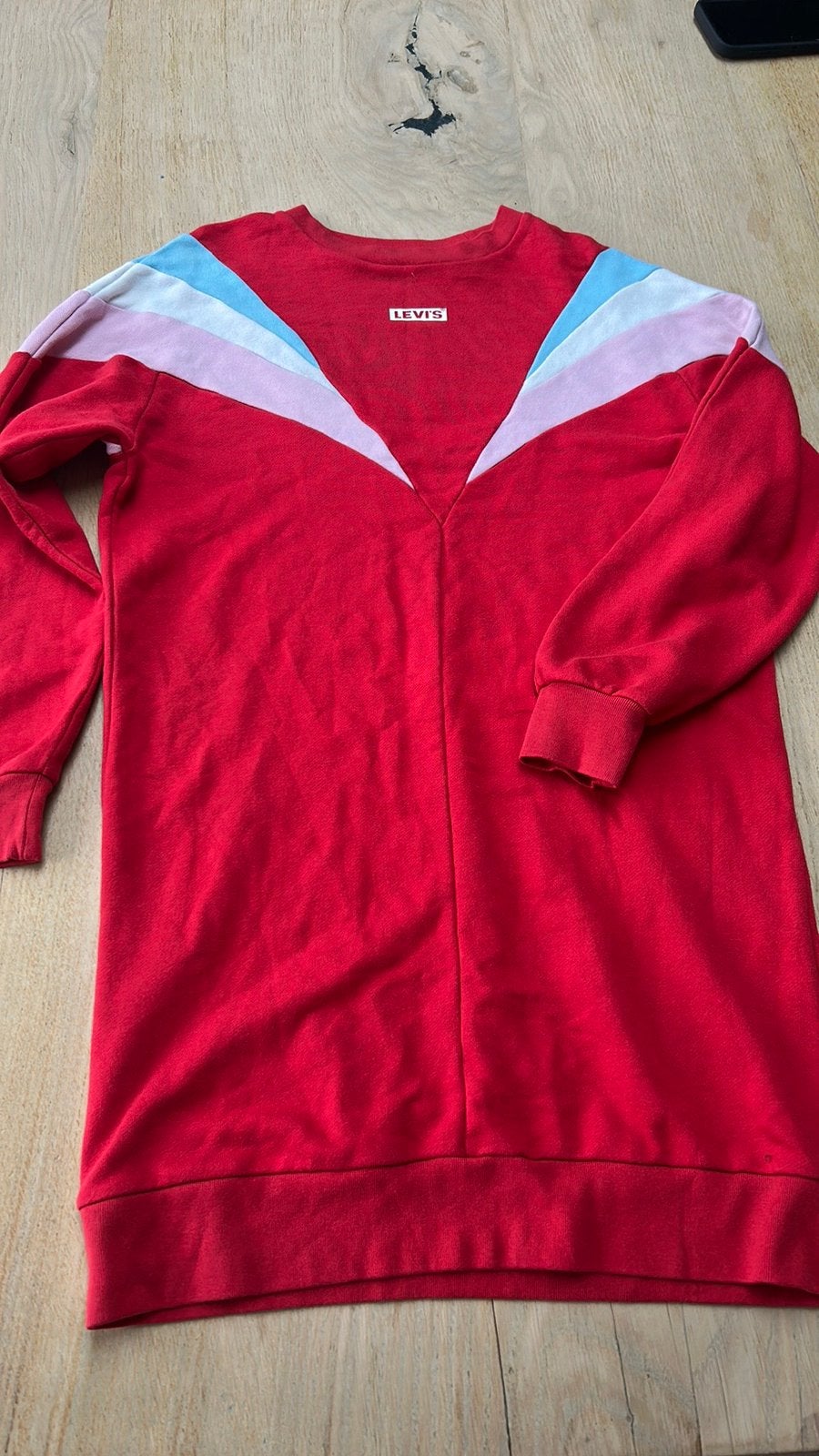 Levi’s jurk sweater rood vintage S, Ophalen of Verzenden, Zo goed als nieuw, Rood