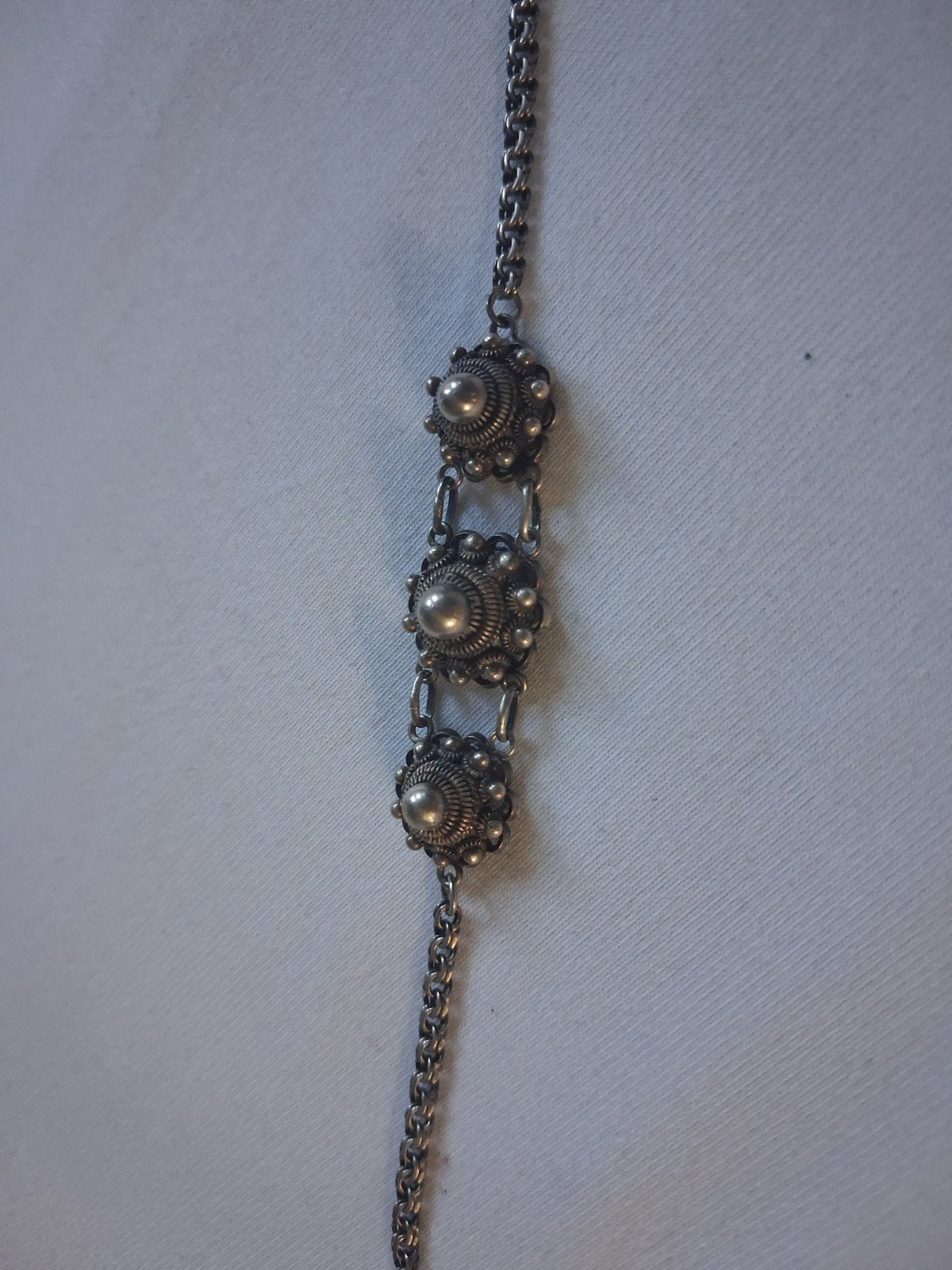 armband met zeeuwse knopen antiek, Ophalen of Verzenden, Gebruikt, Zilver, Zilver