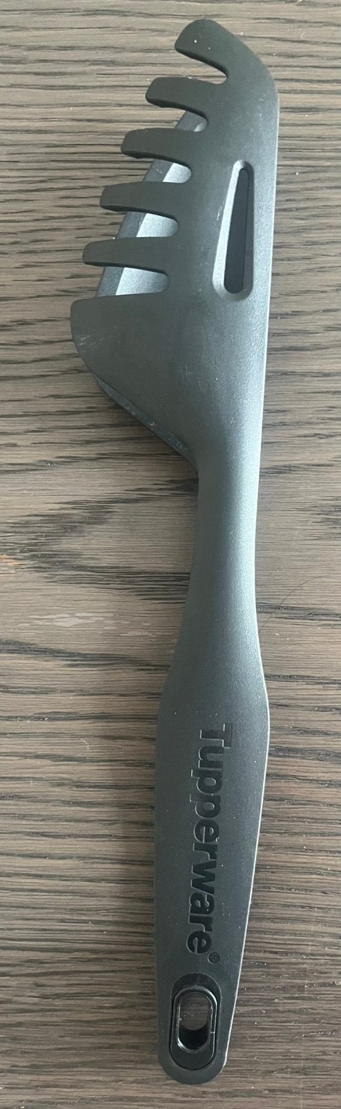 Tupperware Dubbeltang/Pastatang  Zwart, Gebruikt, Overige kleuren, Overige typen, Ophalen of Verzenden