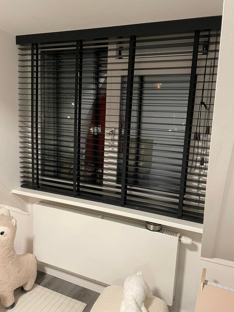 Houten jaloezieen, Ophalen, Gebruikt, 50 tot 100 cm, Minder dan 100 cm