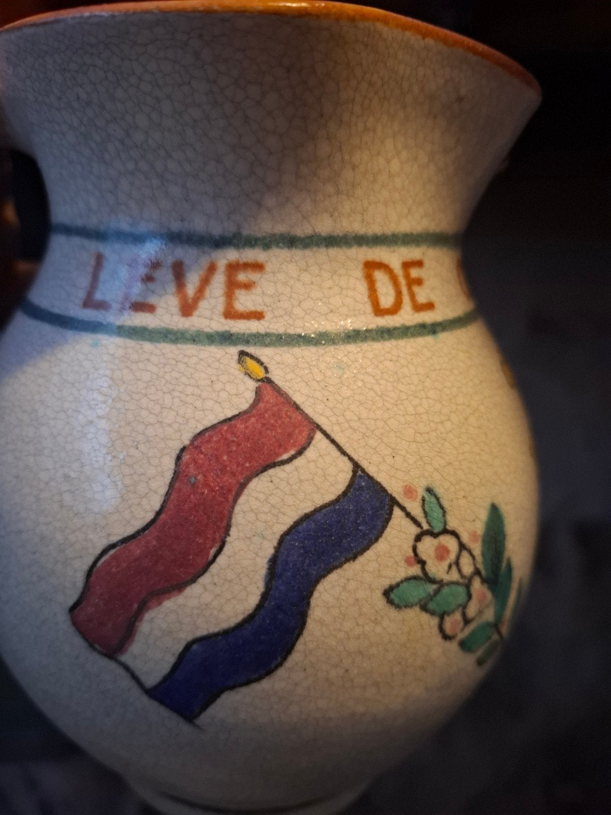 Antieke Oranje Spruit Kan - Gouda Holland, Ophalen of Verzenden