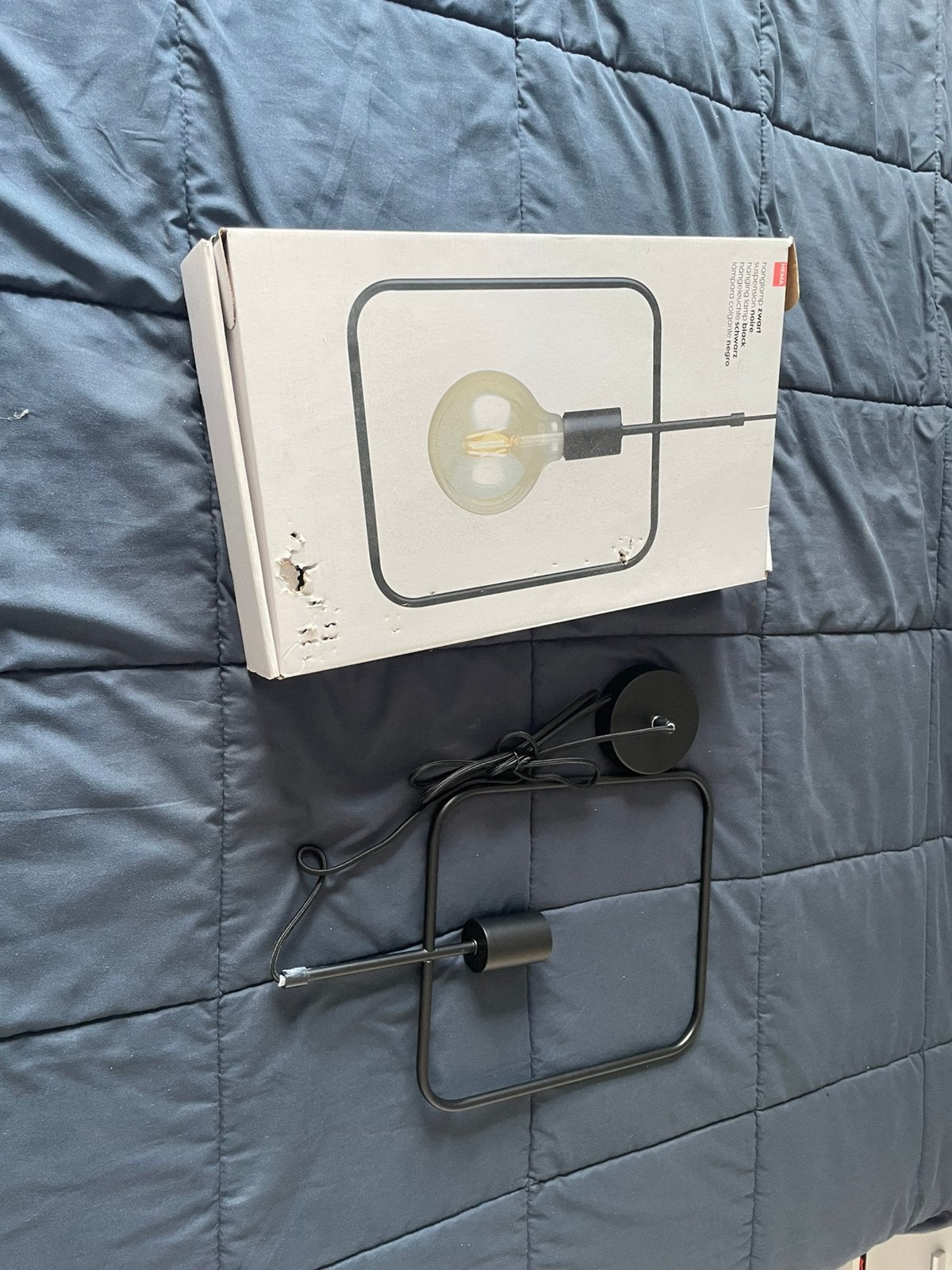 Hema hanglamp zwart niet gebruikt, Huis en Inrichting, Lampen | Hanglampen, Ophalen of Verzenden, Nieuw, Metaal