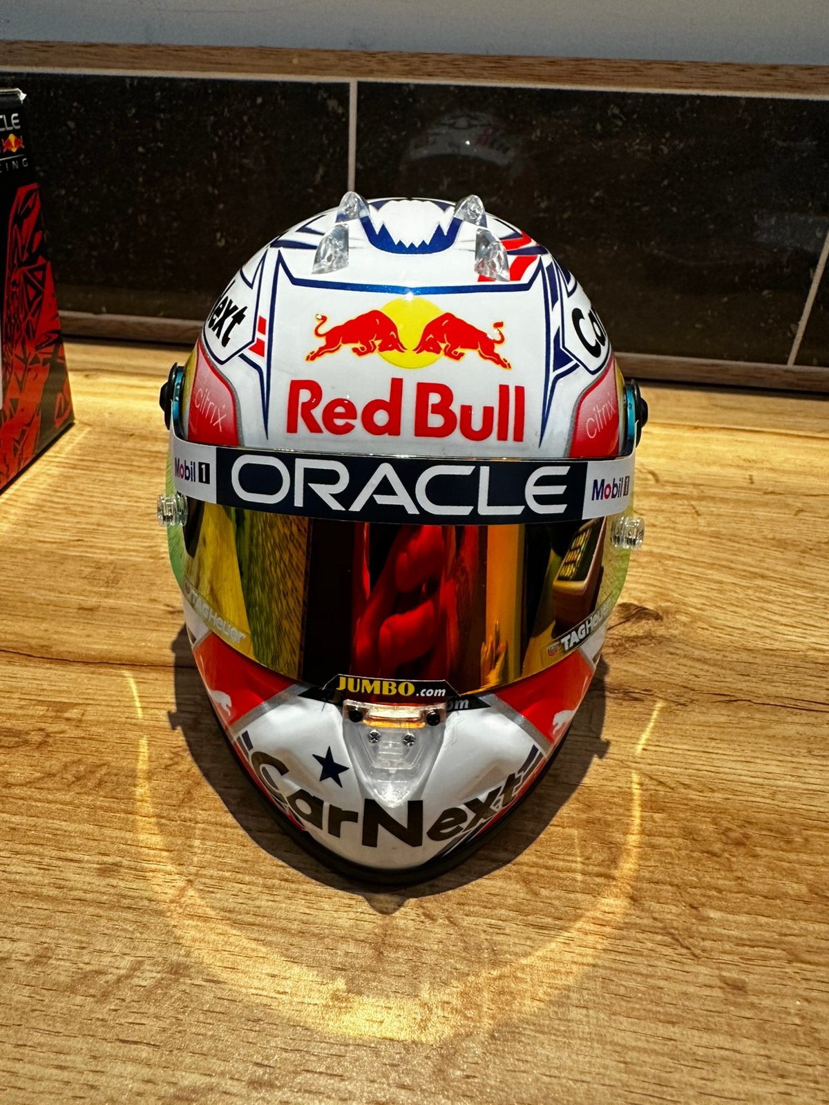 Max Verstappen 2022 Austin GP 1:2 helm, Ophalen of Verzenden, Zo goed als nieuw, Formule 1