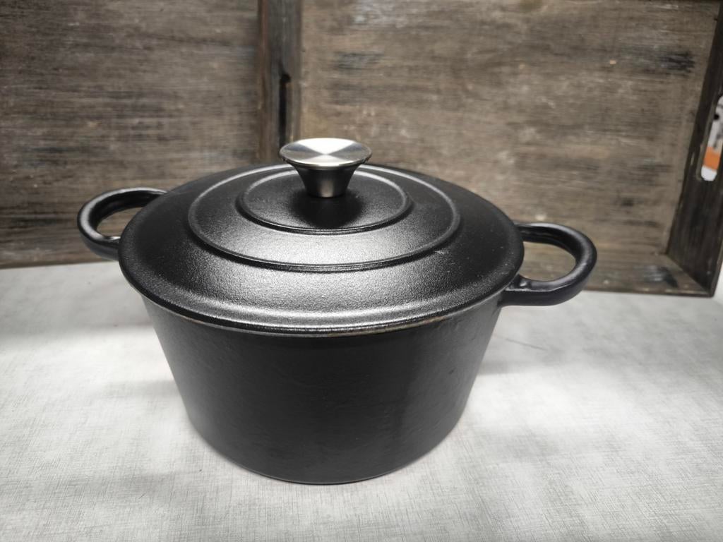 Gusta Gietijzeren Pan - Zwart, Ophalen, Gietijzer, Koekenpan of Braadpan