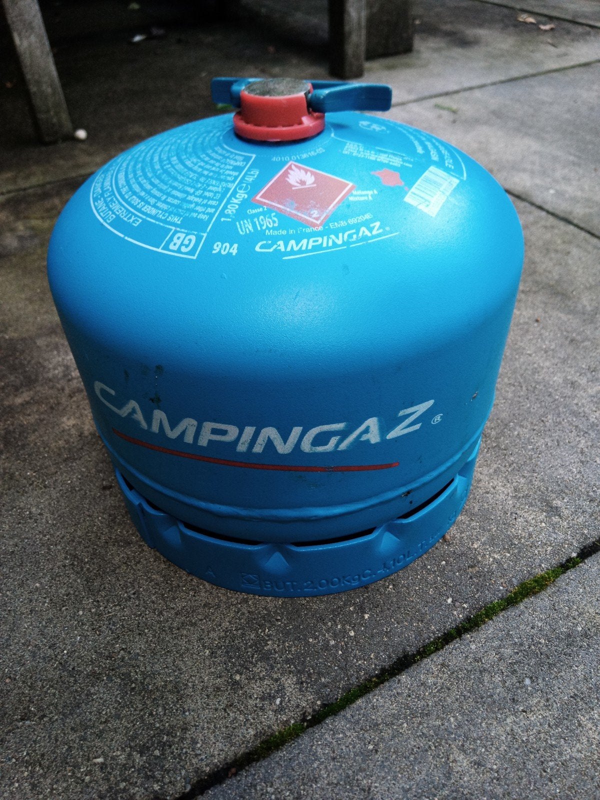 Campingaz fles 904, vol en niet gebruikt, Ophalen