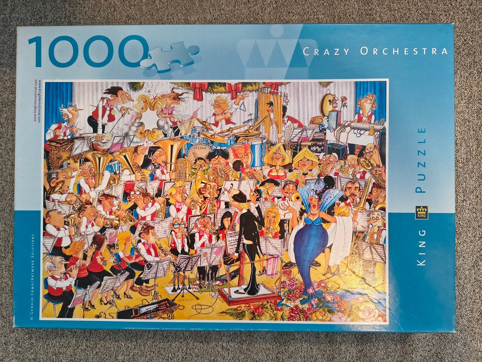 Legpuzzel King 2947 Crazy Orchestra, Ophalen of Verzenden, 500 t/m 1500 stukjes, Zo goed als nieuw, Legpuzzel