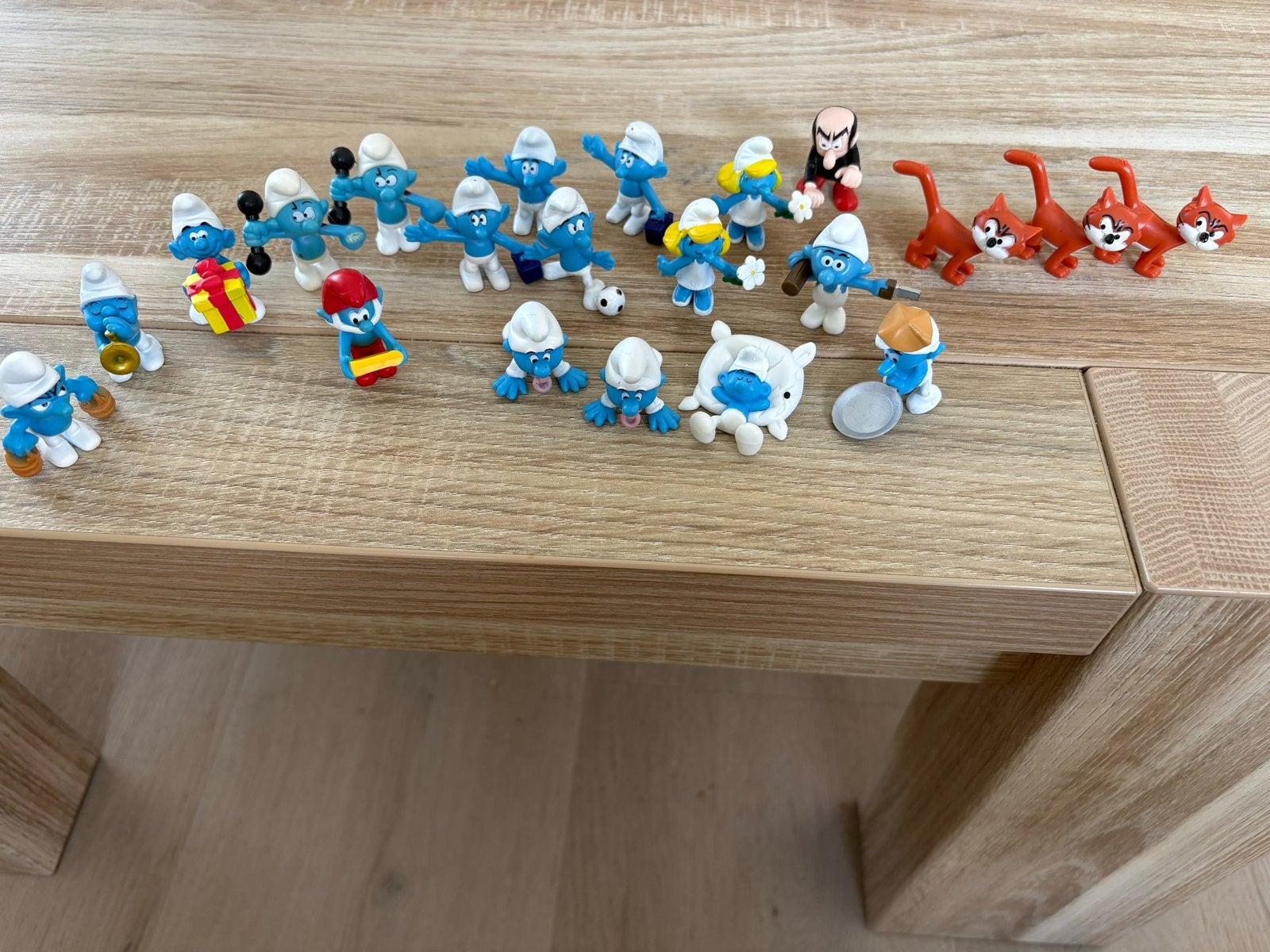 Grote collectie Smurfen beeldjes, Gargamel en Azraël, Verzamelen, Smurfen, Ophalen of Verzenden, Nieuw, Verschillende Smurfen