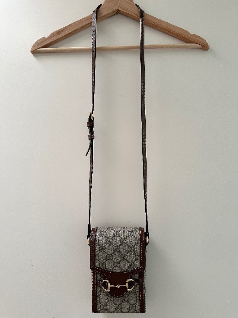 Gucci Horsebit 1955 Mini Tas, Ophalen, Nieuw, Bruin, Handtas