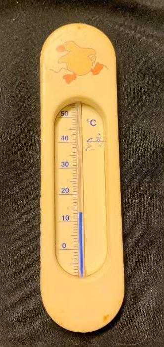 Badthermometer; thermometer voor in babybadje met eendje, Ophalen of Verzenden, Zo goed als nieuw, Overige typen, Overige merken