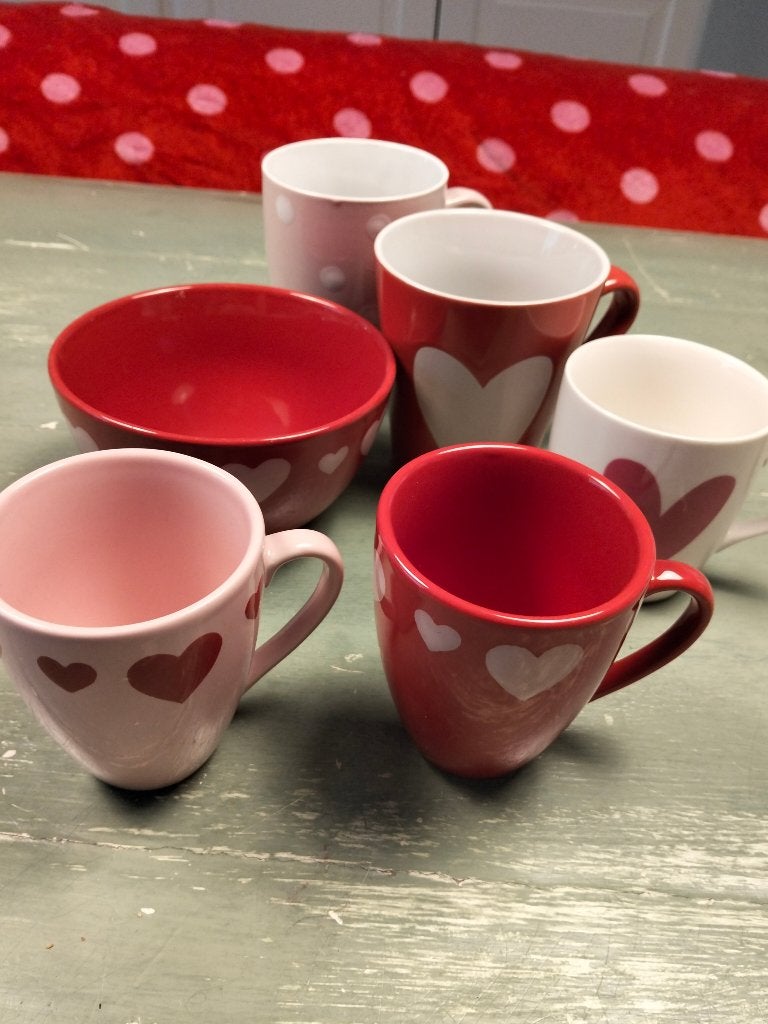 Hartjes servies, Ophalen of Verzenden, Gebruikt, Aardewerk, Overige stijlen