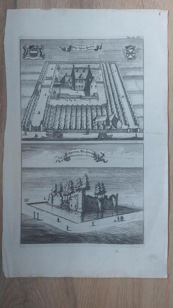 6 / Huis voor Haute 't Kasteel Hellenburg bij Baarland 1696, Ophalen of Verzenden