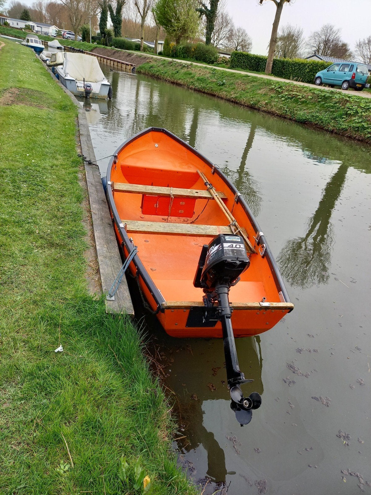 Sloep met buitenboordmotor., Watersport en Boten, Ophalen, Gebruikt, Overige typen