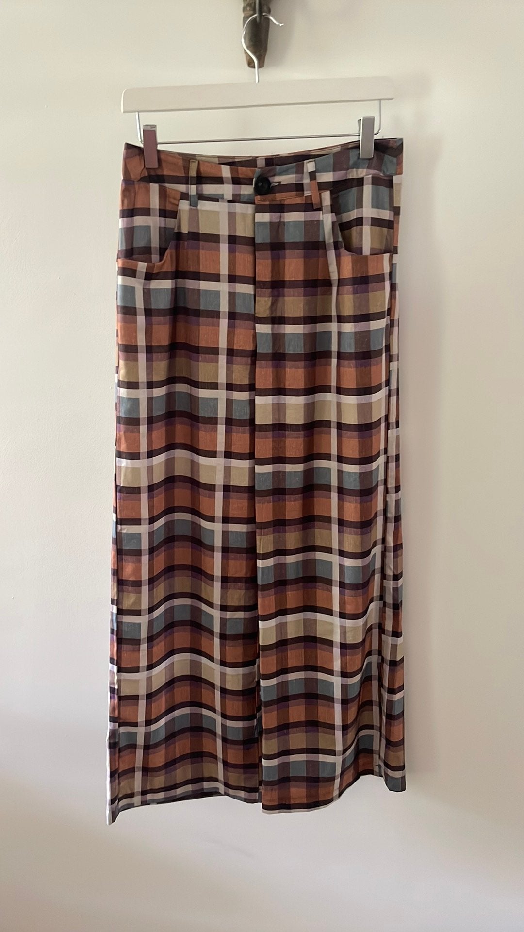 Toffe geruite broek, Kleding | Dames, Broeken en Pantalons, Overige kleuren, Ophalen of Verzenden, Zo goed als nieuw, Maat 36 (S)
