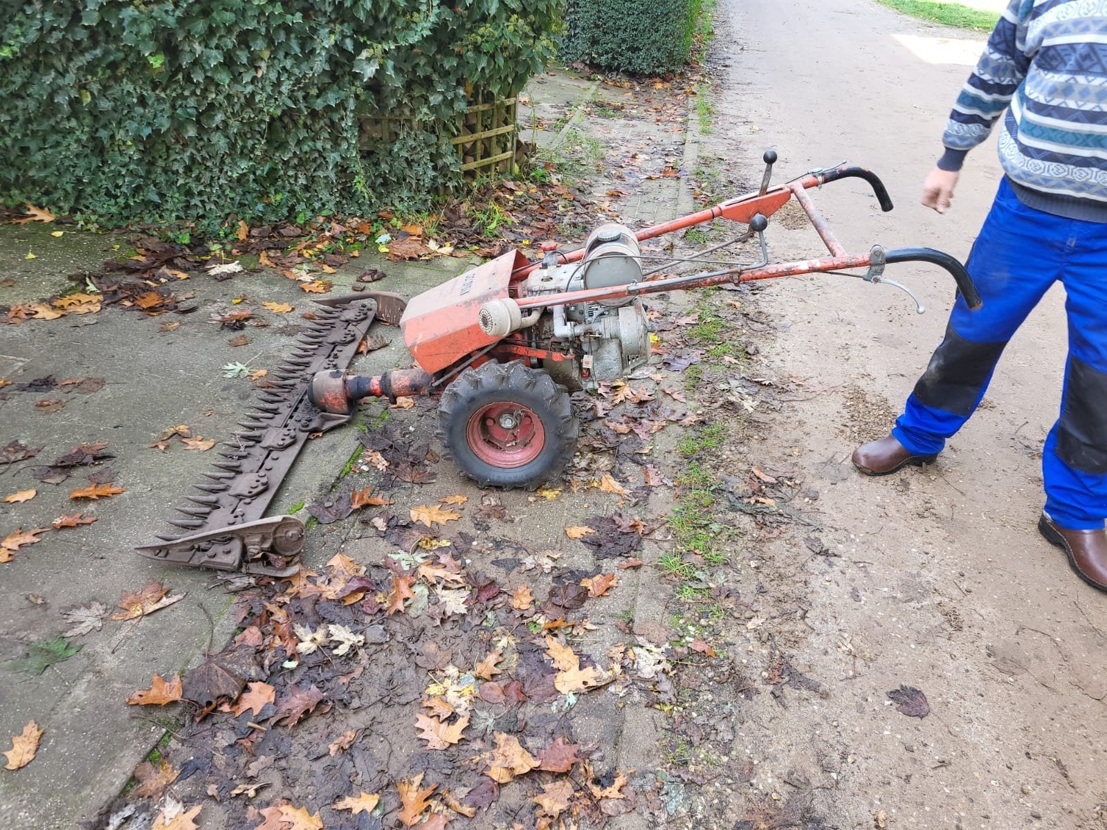 Oude Balkmaaier - Benzine - Opknapper, Ophalen, Gebruikt, Onbekend, Balkmaaier
