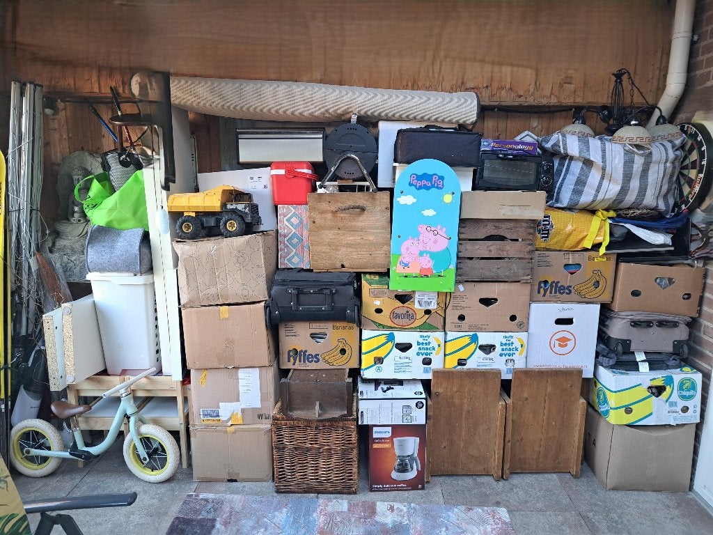 Grote partij (rommelmarkt)spullen met veel nieuwe dingen, Ophalen, Zo goed als nieuw
