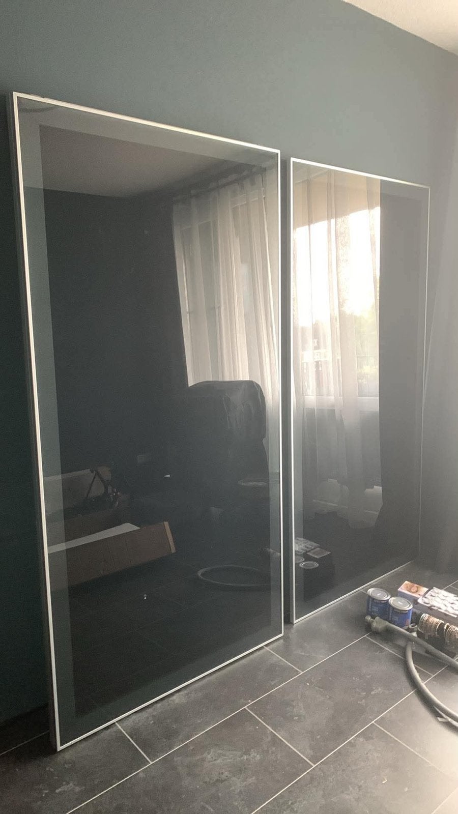 2 glazen kastdeuren voor IKEA Pax kast 102x196cm, Huis en Inrichting, Ophalen, 100 tot 150 cm, 150 tot 200 cm, Met deur(en)